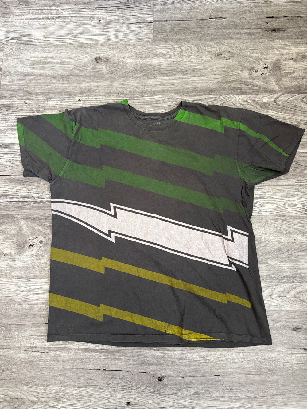 Vintage Y2K Chemistry Striped Crewneck Tee